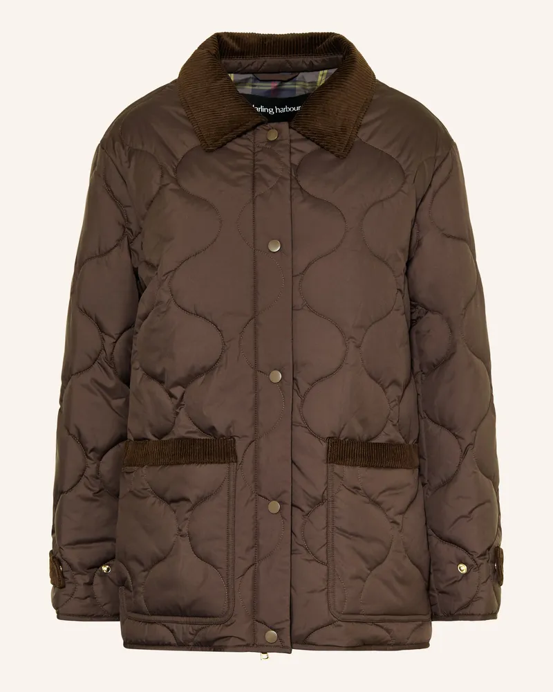 Darling Harbour Steppjacke braun Dark