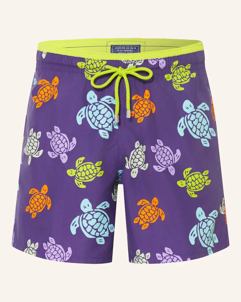 Vilebrequin Badeshorts Tortues Multicolores lila Lila