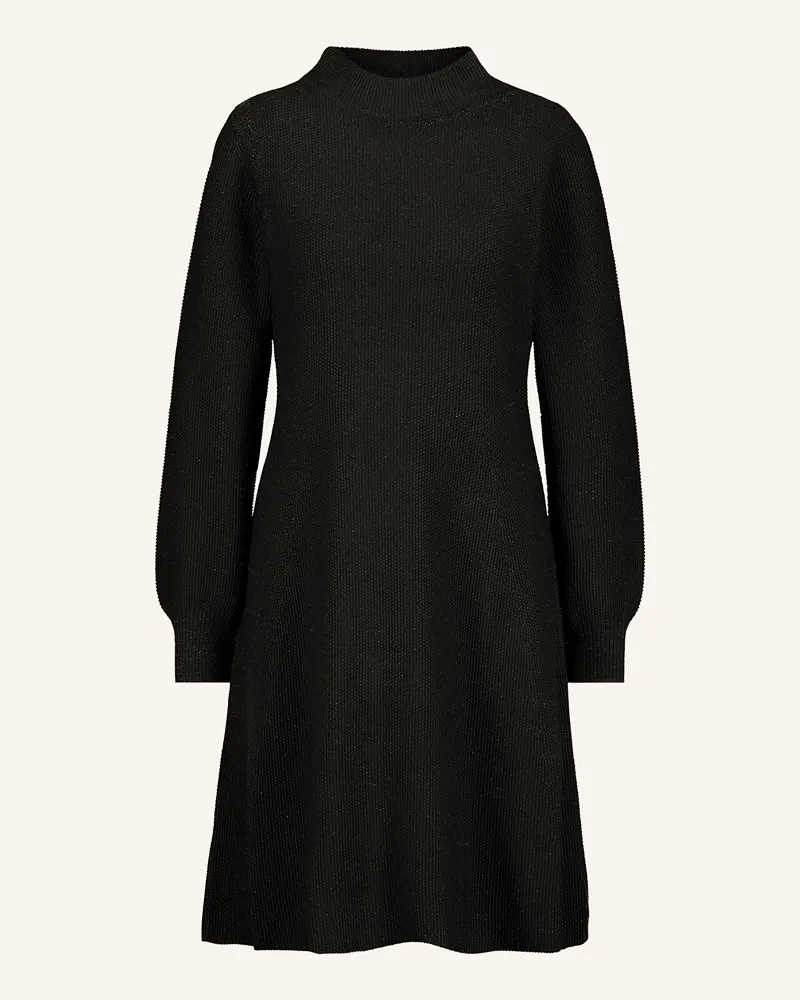 monari Strickkleid mit Glitzergarn Schwarz