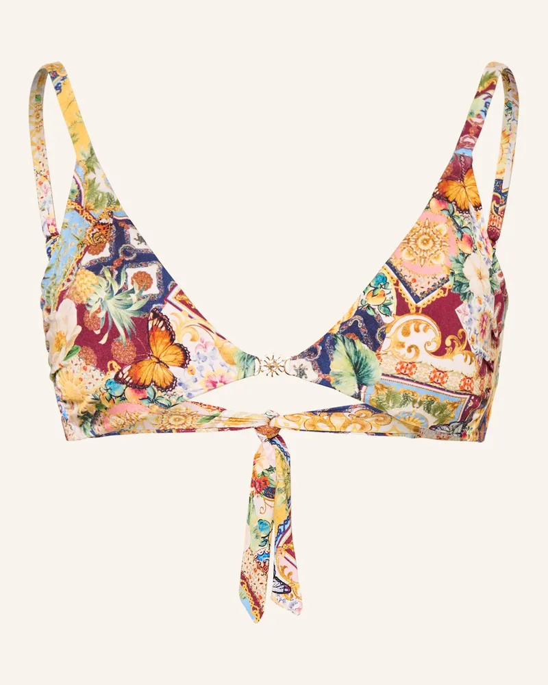 watercult Triangel-Bikini-Top TRASURED TROVE Dunkelgelb