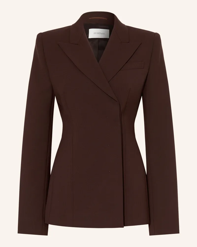 SPORTMAX Blazer Ciocca rot Dunkelbraun
