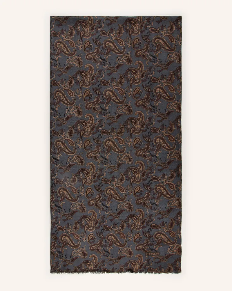 Stetson Schal blau Dunkelblau