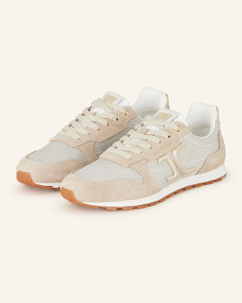 Candice Cooper Sneaker PLUME 3 mit Glitzergarn Creme