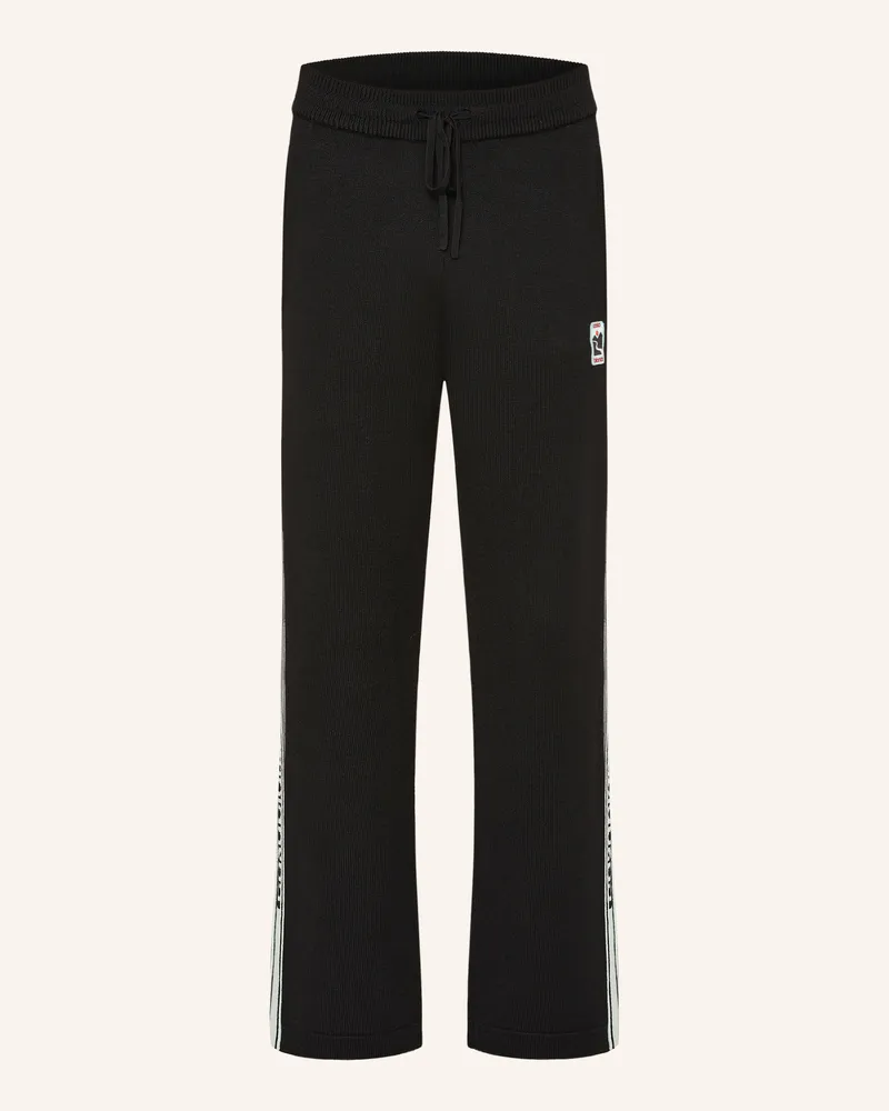 Casablanca Paris Strickhose mit Galonstreifen Schwarz