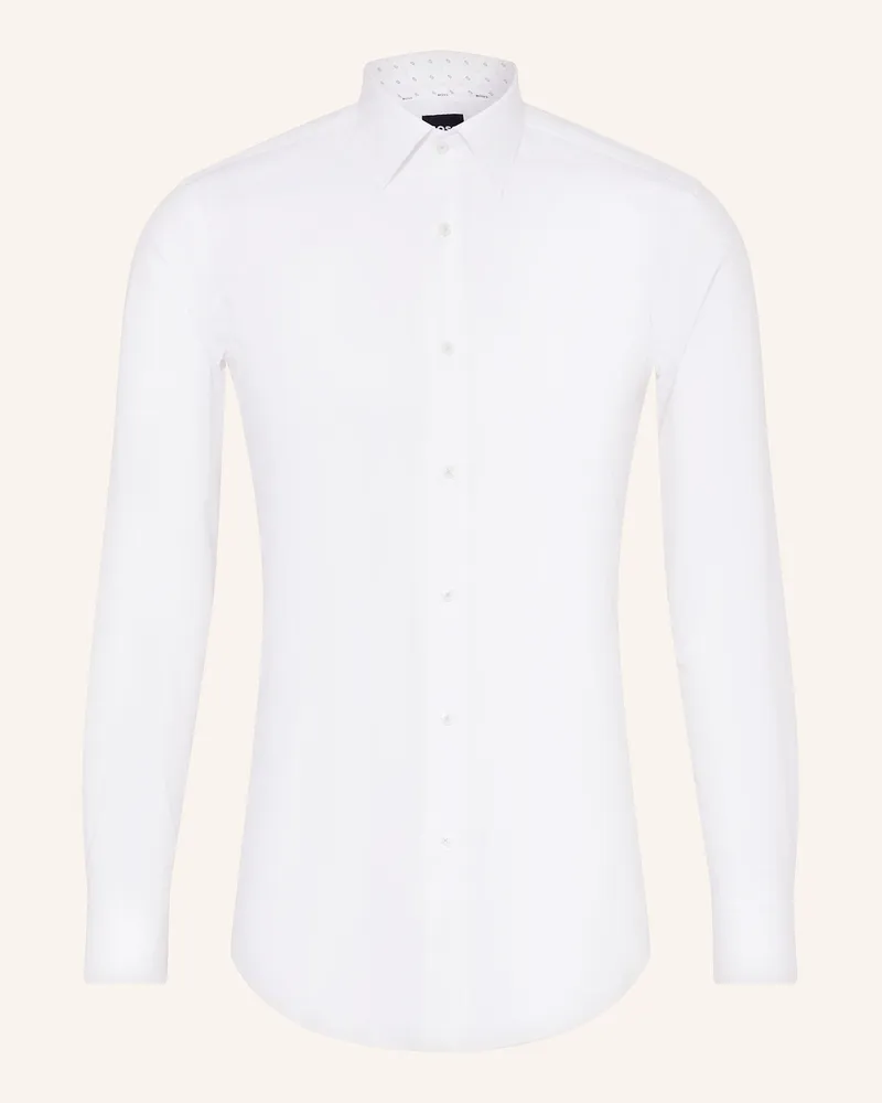HUGO BOSS Hemd HANK Slim Fit Weiss