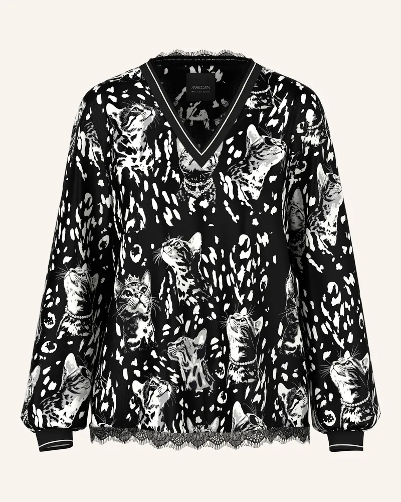 Marc Cain Bluse schwarz Schwarz