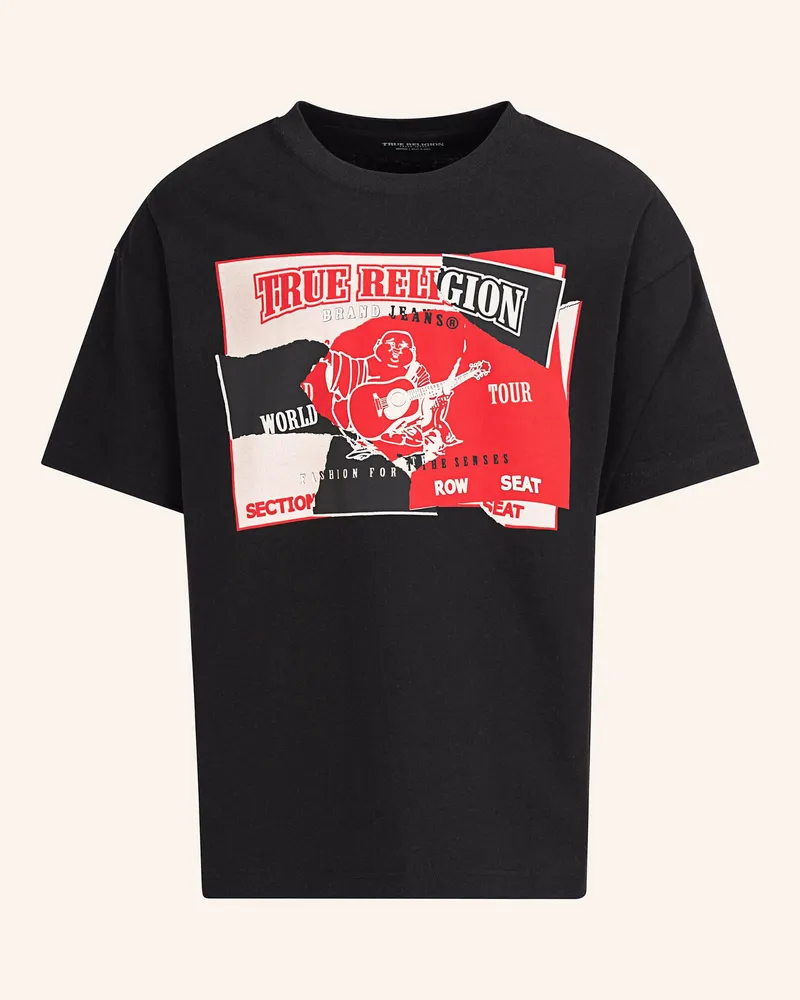 True Religion T-Shirt Schwarz
