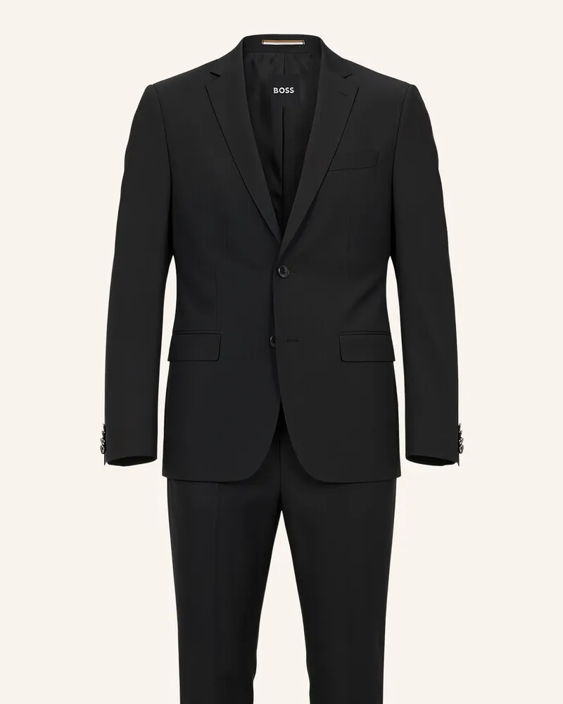 HUGO BOSS Business Anzug H-HUGE-2PCS-224 Slim Fit Dunkelgrau