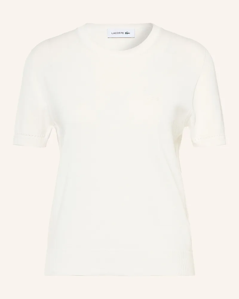 Lacoste Strickshirt weiss Weiss