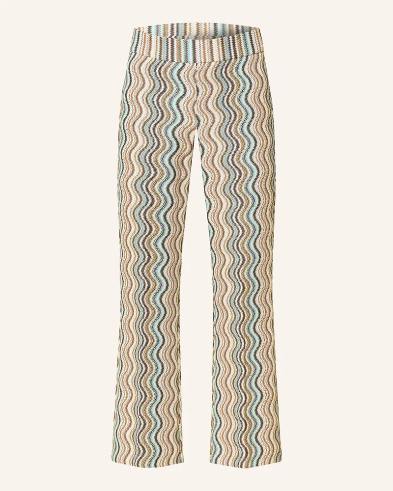 Cambio Hose Faith Mit Glitzergarn blau Hellblau