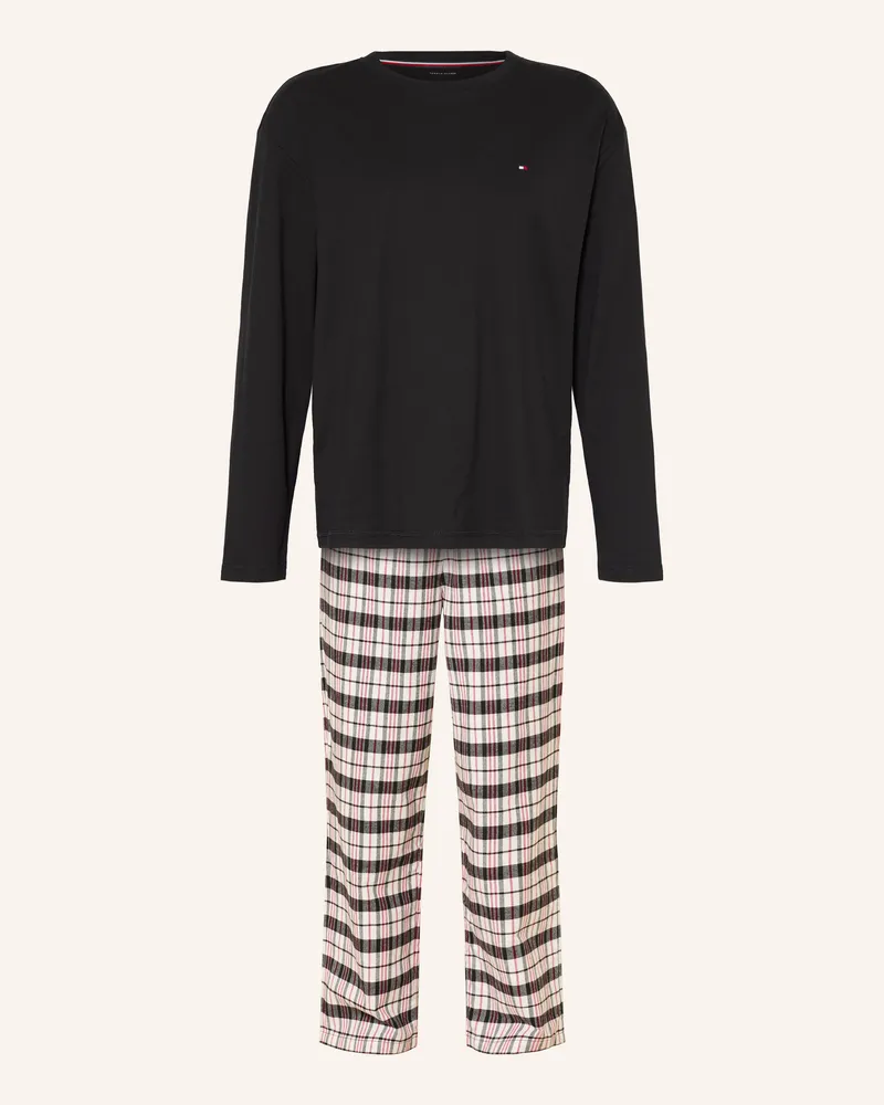 Tommy Hilfiger Schlafanzug schwarz Schwarz