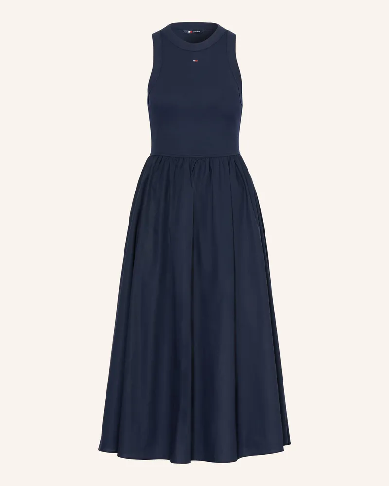 Tommy Hilfiger Kleid Im Materialmix blau Dunkelblau