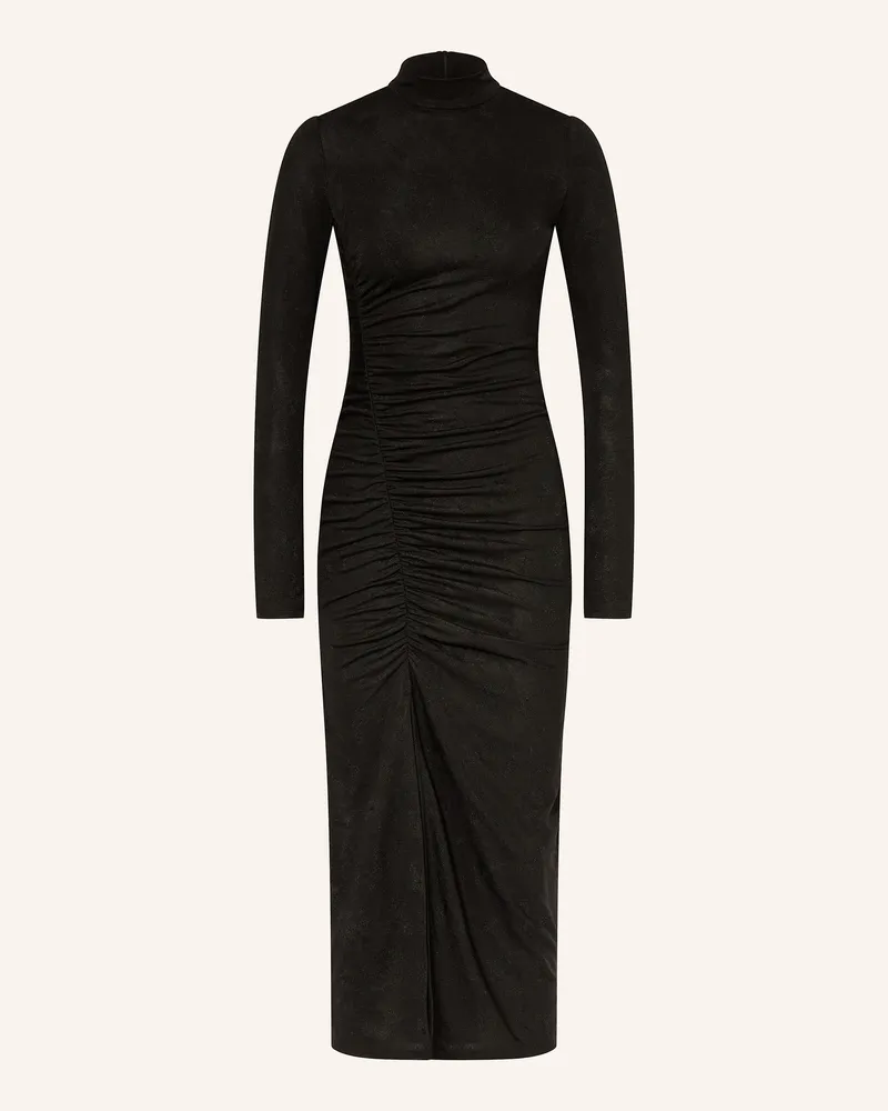 HUGO BOSS Jerseykleid NELLARI mit Glitzergarn Schwarz