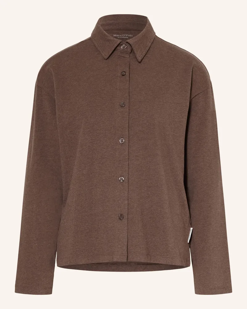 Marc O'Polo Schlafshirt braun Braun