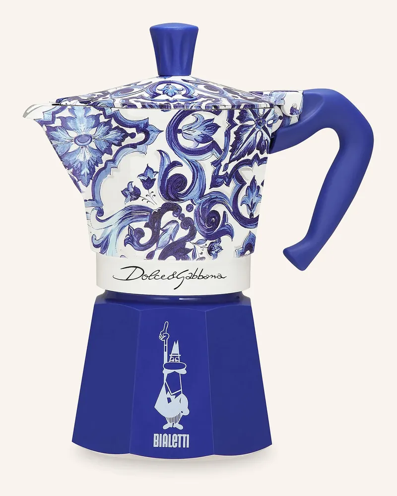 Dolce & Gabbana Casa Espressokocher blau Dunkelblau