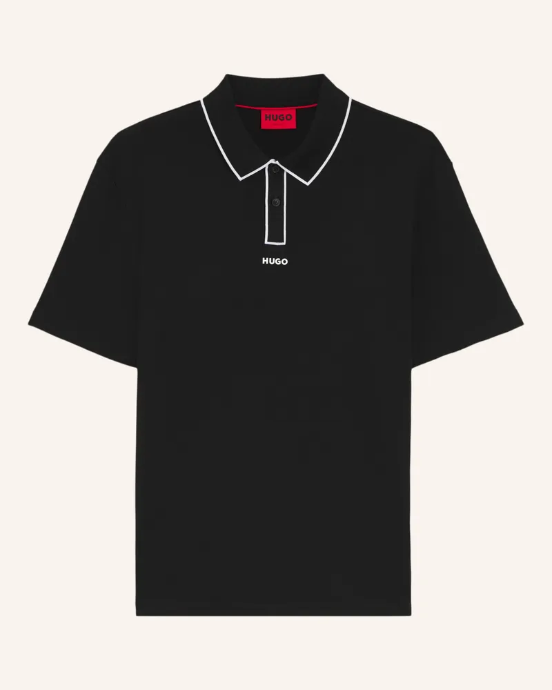HUGO BOSS Poloshirt Dalumo Regular Fit schwarz Schwarz