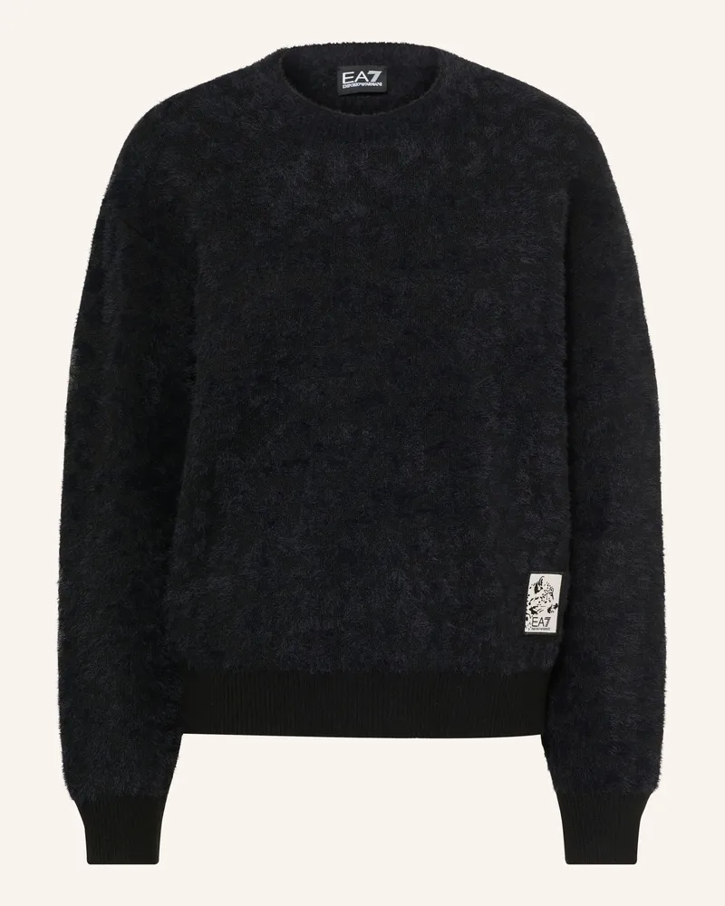EA7 Pullover schwarz Schwarz