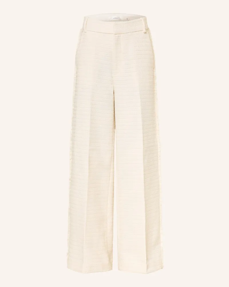 InWear Marlenehose CHEYANNEIW aus Tweed Ecru