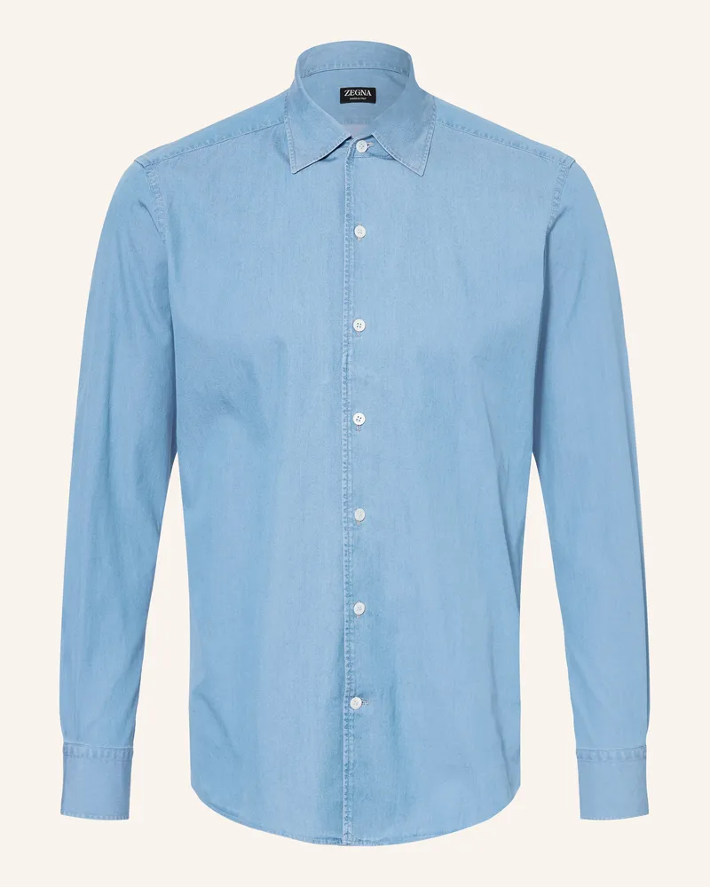 Ermenegildo Zegna Jeanshemd Regular Fit blau Blau