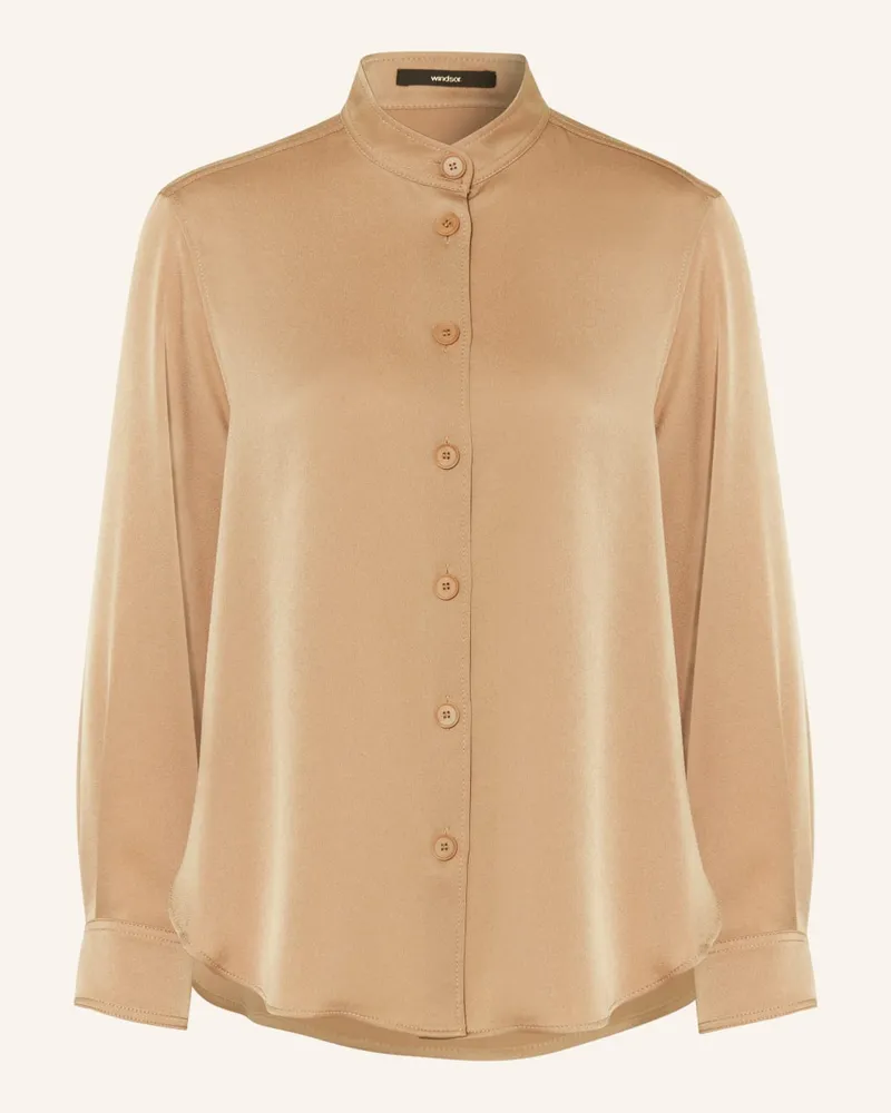 windsor. Satinbluse Beige