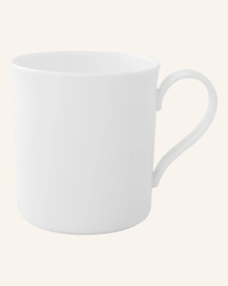 Villeroy & Boch Kaffeeobertasse Metrochic Blanc weiss Weiss