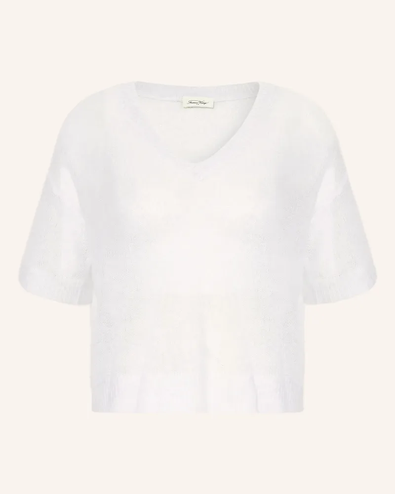 American Vintage Strickshirt Bodyrow weiss Weiss
