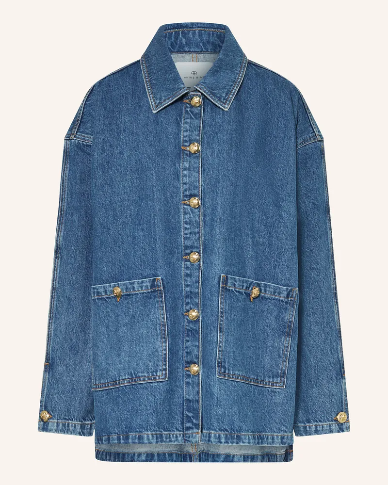 Anine Bing Jeans-Overjacket LUCA Blau