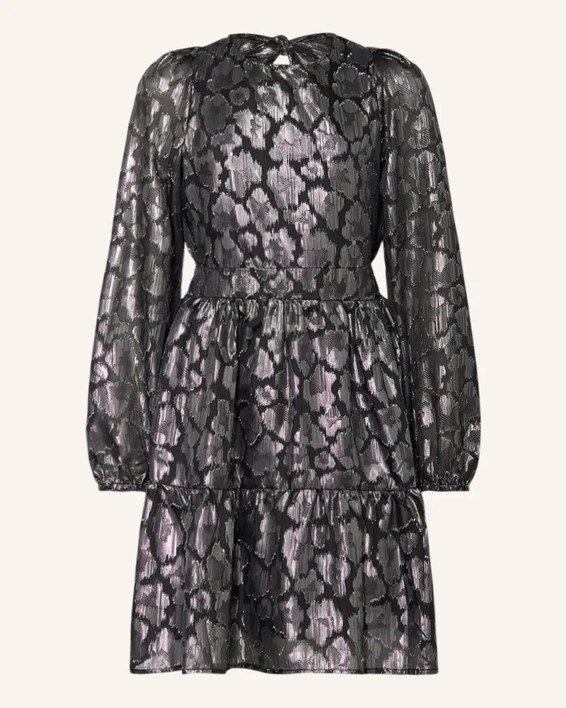 Sofie Schnoor Kleid mit Glitzergarn Schwarz