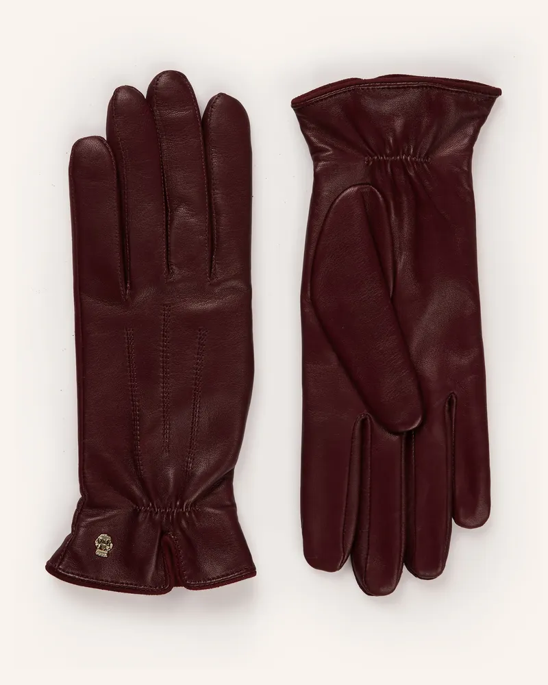 Roeckl Lederhandschuhe Antwerpen rot Dunkelrot