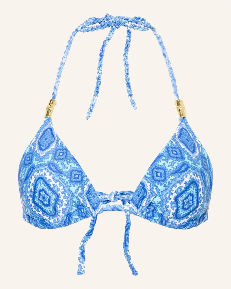 Heidi Klein Triangel-Bikini-Hose MYKONOS Blau
