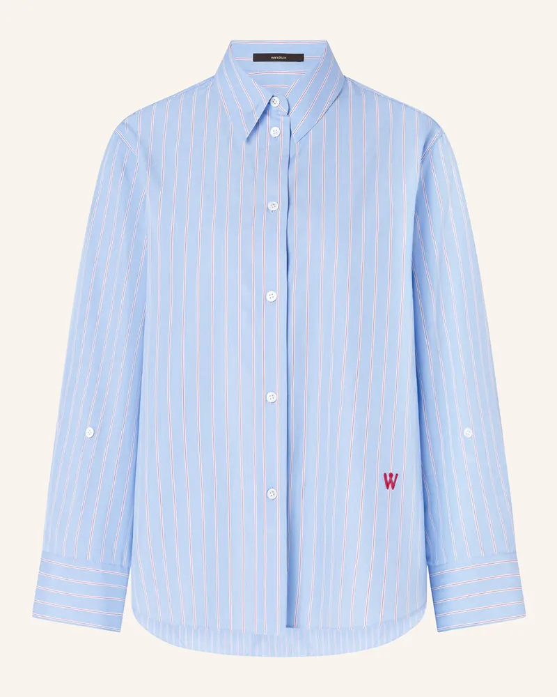 windsor. Hemdbluse blau Hellblau