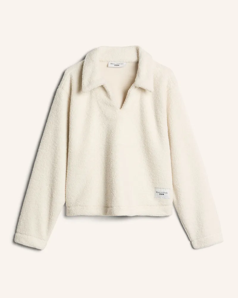 Marc O'Polo Teddy-Sweatshirt weiss Weiss