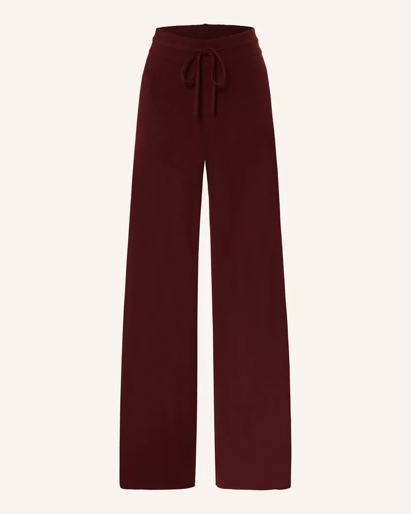 lilienfels Strickhose mit Cashmere Dunkelrot
