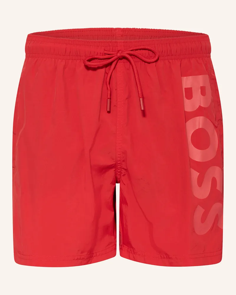 HUGO BOSS Badeshorts OCTOPUS Rot