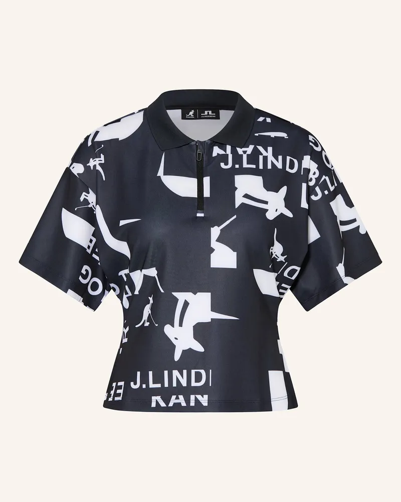 J.Lindeberg Funktions-Poloshirt Schwarz
