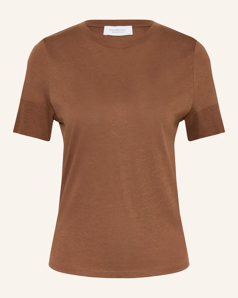 Rich&Royal T-Shirt braun Cognac