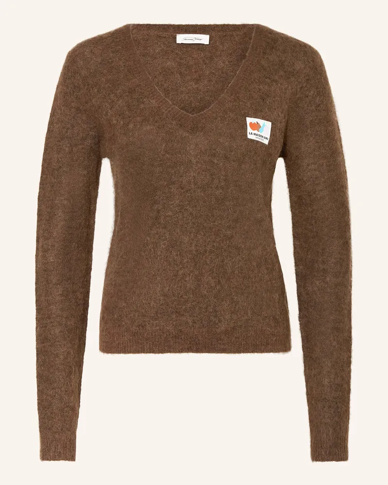 American Vintage Pullover NENYBAY mit Alpaka Braun
