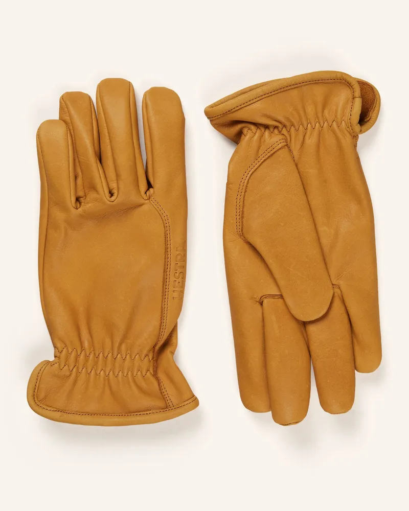 Hestra Multisport-Handschuhe Dakota braun Dunkelgelb