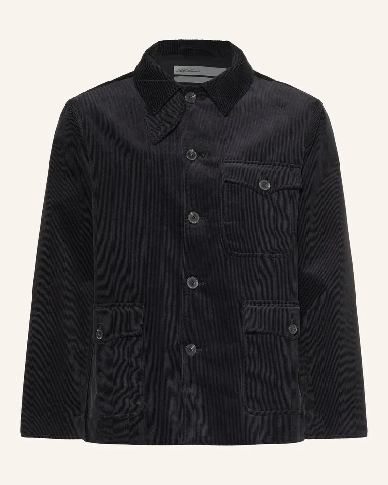 AllSaints Cord-Overjacket Eden schwarz Schwarz