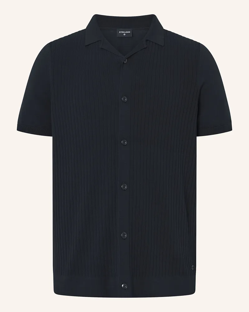Strellson Resorthemd VINCENT-SB Slim Fit Schwarz
