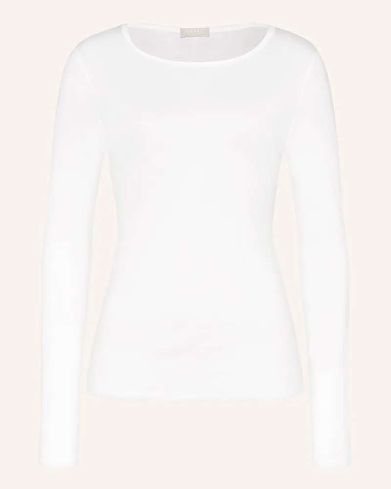 Hanro Longsleeve Ultralight weiss Weiss
