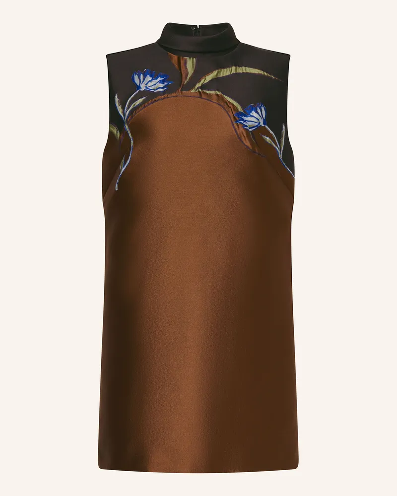 Dorothee Schumacher Cocktailkleid SOFT PETAL aus Satin Braun