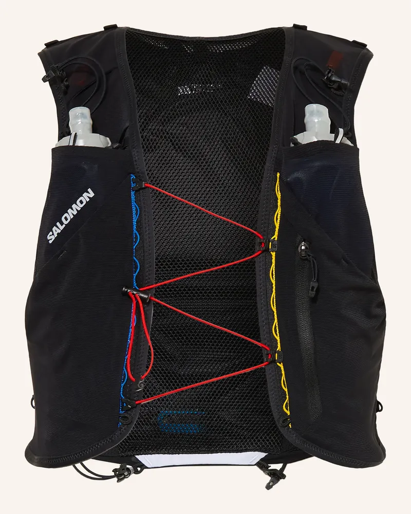 Salomon Laufweste Adv Skin 5 Race Flag schwarz Weiss