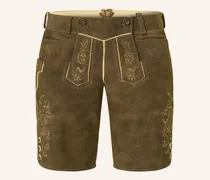 Trachten-Lederhose braun
