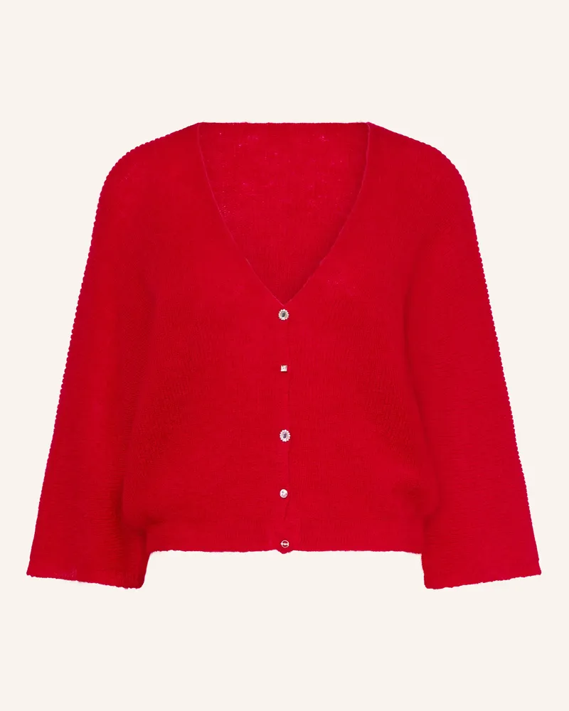 ba&sh Pullover Isaac Mit Mohair Und Schmucksteinen rot Dunkelrot