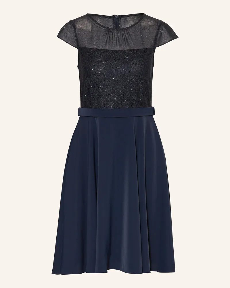 Vera Mont Cocktailkleid im Materialmix Dunkelblau