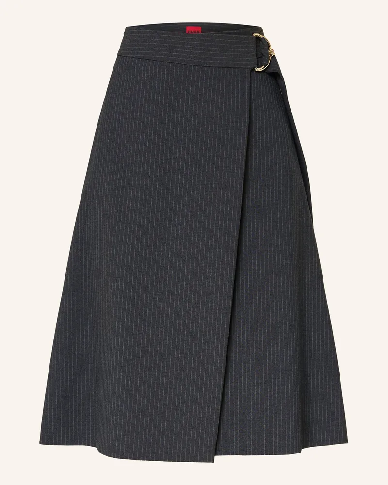 HUGO BOSS Wickelrock Raleta schwarz Dunkelblau
