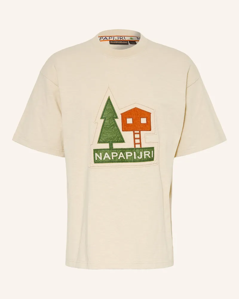 Napapijri T-Shirt Trahus beige Hellbraun