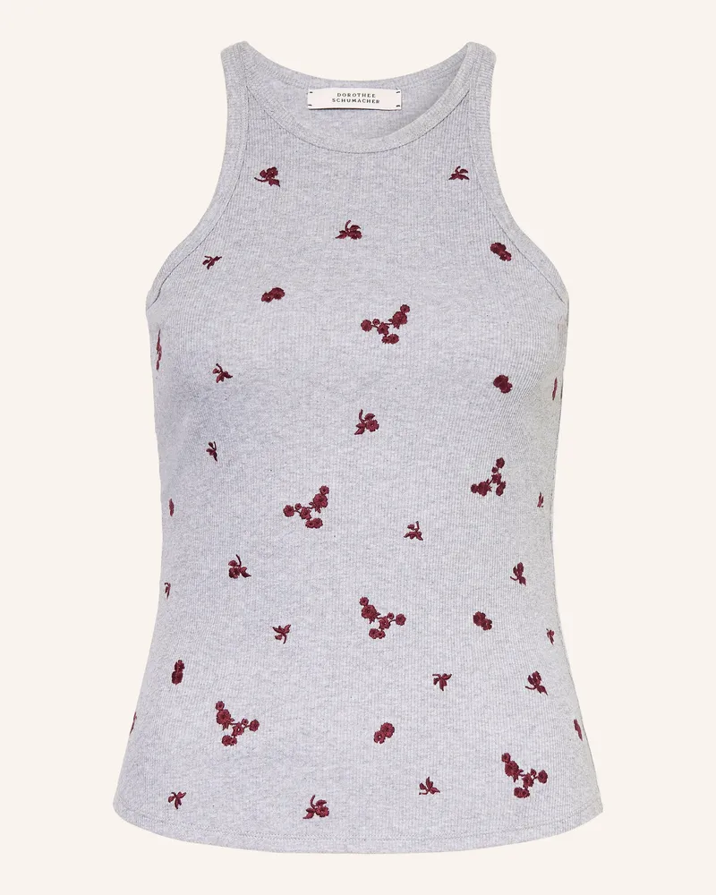 Dorothee Schumacher Top Ribbed Seduction grau Grau