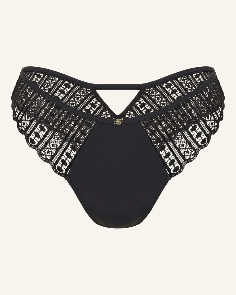 HUGO BOSS String GUIPURE mit Cut-out Schwarz